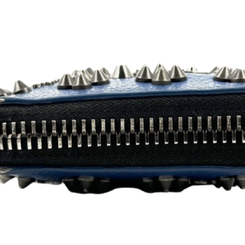 Christian Louboutin Blue Studded Wallet - Picture 4 of 11